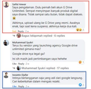 pengalaman google drive unlimited