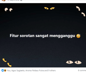 fitur sorotan di facebook
